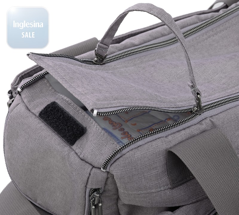 Наружные карманы на липучках сумки Inglesina Dual Bag
