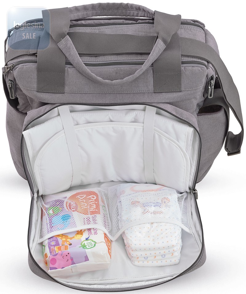 Удобные и вместительные отсеки сумки Inglesina Dual Bag